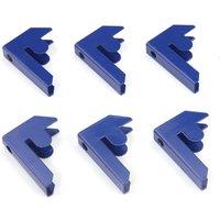 Monster Racking T-rax Bay Connectors - Blue 6 Pack , Blue