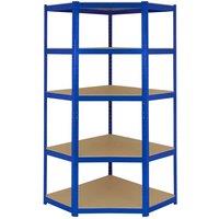 Monster Racking T-rax Corner Storage Shelf Unit Blue 90Cm Wide, Blue