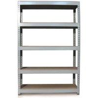 Monster Racking Q-rax Grey Metal Shelving Units - 120Cm X 180Cm X 50Cm, Grey