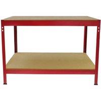 Monster Racking Q-rax Red Workbench 100Cm, Red
