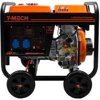 T-mech 2Kva Portable Diesel Generator Open Frame, Black