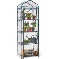 VonHaus 4 Tier Mini Greenhouse, Green