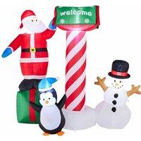 SO 160cm Santa/penguin/Snowman Christmas Inflatable, Multi