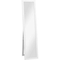 Homcom Full Length Mirror, Farmhouse Wall Mirror, Hanging & Freestanding, White