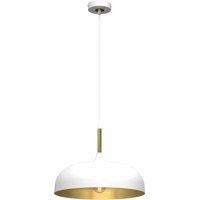 Milagro Pendant Lamp Lincoln White/Gold 1XE27 35cm, White