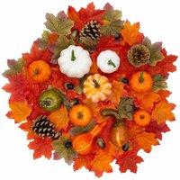 Benross 124Pc Autumnal Decoration Set, Orange