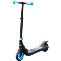 Homcom Folding Electric Scooter With Rear Wheel Brake, Sky Blue, Blue