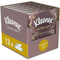 Kleenex Facial Tissues Ultra Soft Mega Pack Luxury And Silky Tissues 12 Pack, White