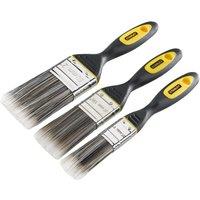 Stanley Dynagrip Synthetic Brush Pack 3Pc , Multi