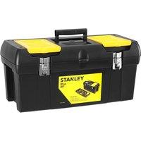 Stanley Metal Latch Toolbox 24In 1-92-067, Black