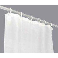 Bathex Professional 1830Mm X 1830Mm Weighted 4Oz Polyester Shower Curtain - White, White