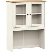 vidaXL Dresser Top Vigo White 78x30x100 cm Solid Wood Pine, White