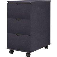 vidaXL Drawer Unit 33x45x60 cm Black, Black