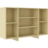 vidaXL Sideboard Sonoma Oak 120x30x75 cm Engineered Wood, Multi