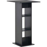 vidaXL Bar Table Black 60x60x110 cm, Black