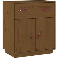 vidaXL Sideboard Honey Brown 65.5x40x75 cm Solid Wood Pine, Brown