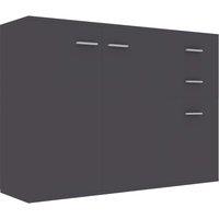 vidaXL Sideboard Grey 105x30x75 cm Engineered Wood, Grey