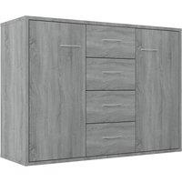 Vidaxl Sideboard Grey Sonoma 88X30X65 Cm Engineered Wood, Grey