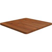 Vidaxl Square Table Top Dark Brown 60X60X2.5Cm Treated Solid Wood Oak, Brown