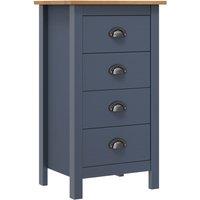 vidaXL Sideboard Hill Grey 46x35x80 cm Solid Pine Wood, Grey