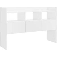 vidaXL Sideboard High Gloss White 105x30x70 cm Engineered Wood, White