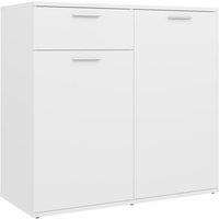 vidaXL Sideboard White 80x36x75 cm Engineered Wood, White