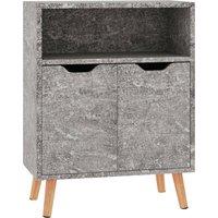 vidaXL Sideboard Concrete Grey 60x30x72 cm Engineered Wood, Grey