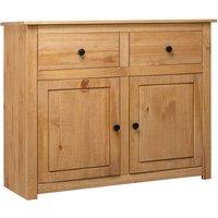 vidaXL Sideboard 93x40x80 cm Solid Pinewood Panama Range, Brown