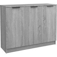 vidaXL Sideboard Grey Sonoma 90.5x30x70 cm Engineered Wood, Grey