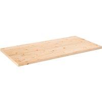 Vidaxl Table Top 110X55X2.5 Cm Solid Wood Pine Rectangular, Brown