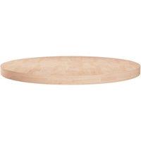 Vidaxl Round Table Top 60X4 Cm Untreated Solid Wood Oak, Brown