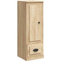 Vidaxl Highboard Sonoma Oak 36X35.5X103.5 Cm Engineered Wood, Brown