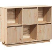 vidaXL Sideboard 110.5x35x80 cm Solid Wood Pine, Brown