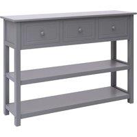 vidaXL Sideboard Grey 108x30x76 cm Solid Wood Paulownia, Grey