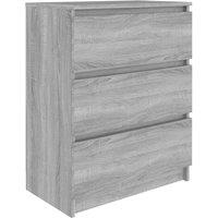 Vidaxl Sideboard Grey Sonoma 60X35X76 Cm Engineered Wood, Grey