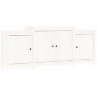 vidaXL Sideboard White 164x37x68 cm Solid Wood Pine, White