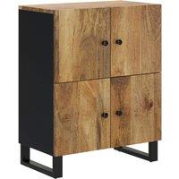 vidaXL Sideboard With 4 Doors 60x33x75 cm Solid Wood Mango, Brown
