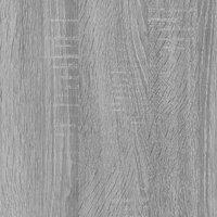 Vidaxl Folding Wall Table Grey Sonoma 100X60X56 Cm Engineered Wood, Grey