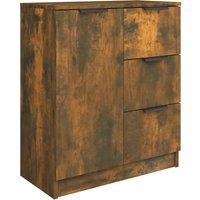 vidaXL Sideboard Smoked Oak Engineered Wood, Brown