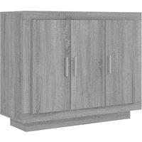 vidaXL Sideboard Grey Sonoma 92x35x75 cm Engineered Wood, Grey