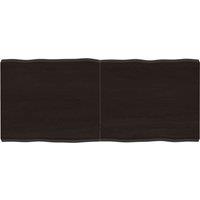 Vidaxl Table Top Dark Brown 140X60X 2-6 Cm Treated Solid Wood Live Edge, Brown