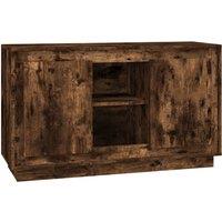 vidaXL Sideboard Smoked Oak 102x35x60 cm Engineered Wood, Brown