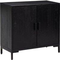 vidaXL Sideboard Black 75x35x70 cm Solid Pinewood, Black