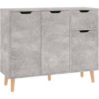 vidaXL Sideboard Concrete Grey 90x30x72 cm Engineered Wood, Grey