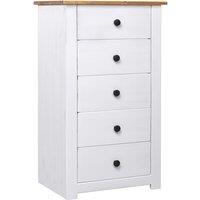 vidaXL Sideboard White 46x40x89 cm Pine Panama Range, White