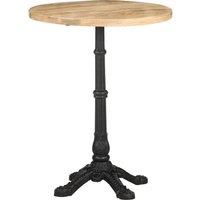 vidaXL Bistro Table 60x76 cm Rough Mango Wood, Brown