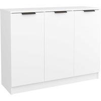 vidaXL Sideboard White 90.5x30x70 cm Engineered Wood, White