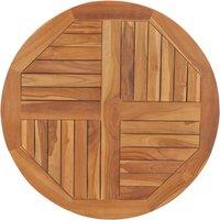 Vidaxl Table Top Solid Teak Wood Round 2 5 Cm 80 Cm