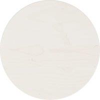 Vidaxl Table Top White 30X2.5 Cm Solid Wood Pine, White