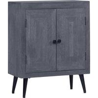 Vidaxl Sideboard Solid Mango Wood 60X30X76 Cm, Grey